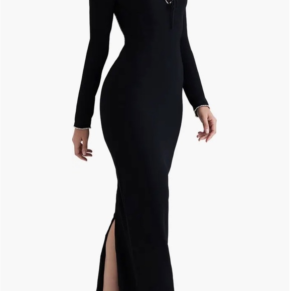 House of cb large ROSA CRYSTAL EMBELLISHED MAXI DRESS - Picture 3 of 5